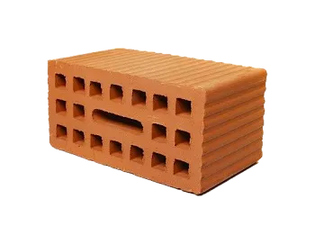 Кирпич рядовой рифленый пустотелый 103 мм.
