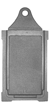 Задвижка печная укороченная ЗВ-3у (240*130*390) крашеная