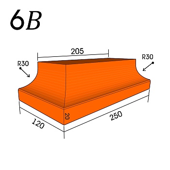 Кирпич фигурный 6В